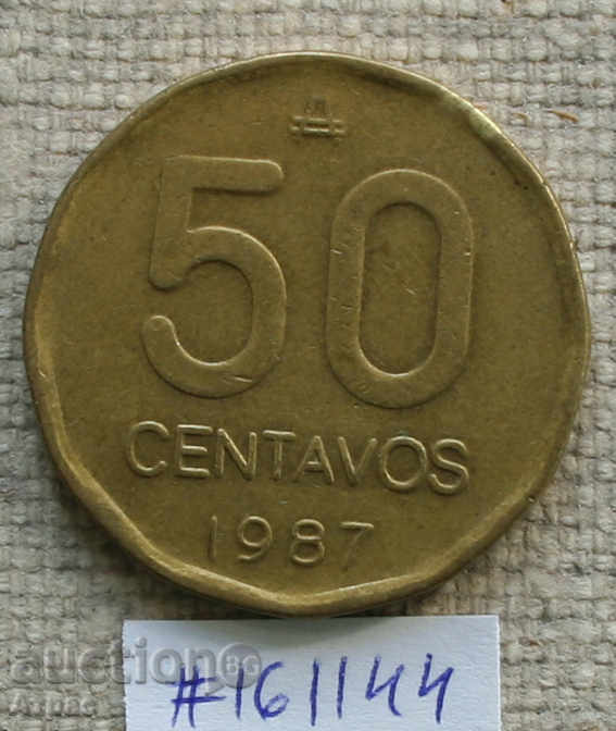 50 cent. 1987 Argentina