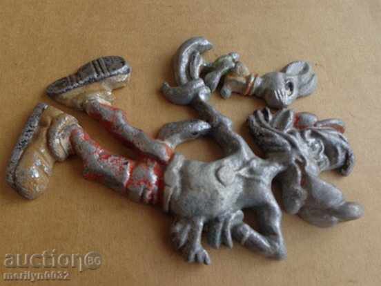 Statuette, figure figure piece of plastic Artwork of the USSR bas-relief - 7