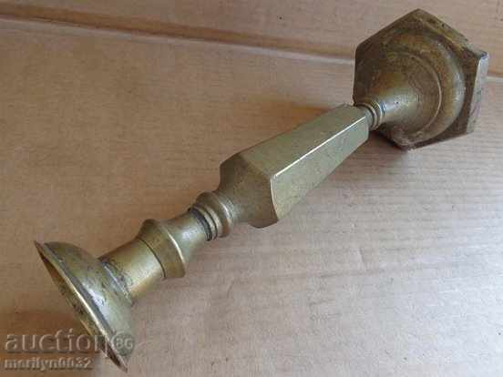 Old bronze Ottoman candlestick, lamp, candelabra - 5 Old bronze Ottoman candlestick, lamp, candelabra - 5