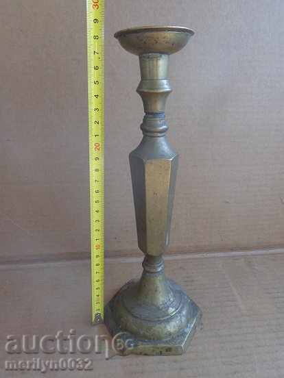 Old bronze Ottoman candlestick, lamp, candelabra