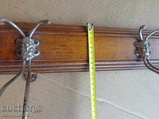An old bourgeois coat of walnut forged wrought iron - 6 An old bourgeois coat of walnut forged wrought iron - 6