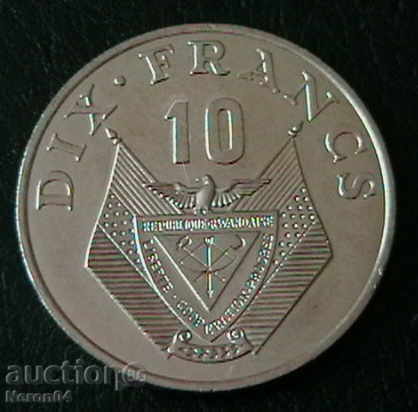 Livrarea 10 CHF 1985, Rwanda Livrarea 10 CHF 1985, Rwanda