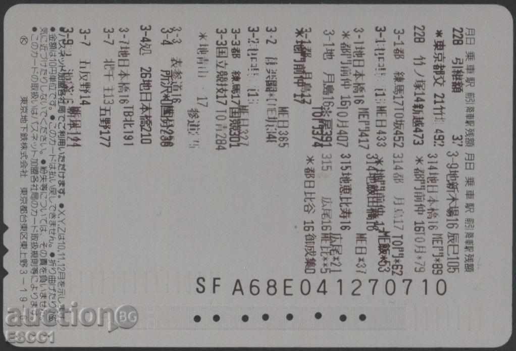 Transport (cale ferată), carte de pod din Japonia TK13 cu preț 1.80 BGN | € 0.92 Transport (cale ferată), carte de pod din Japonia TK13 cu preț 1.80 BGN | € 0.92