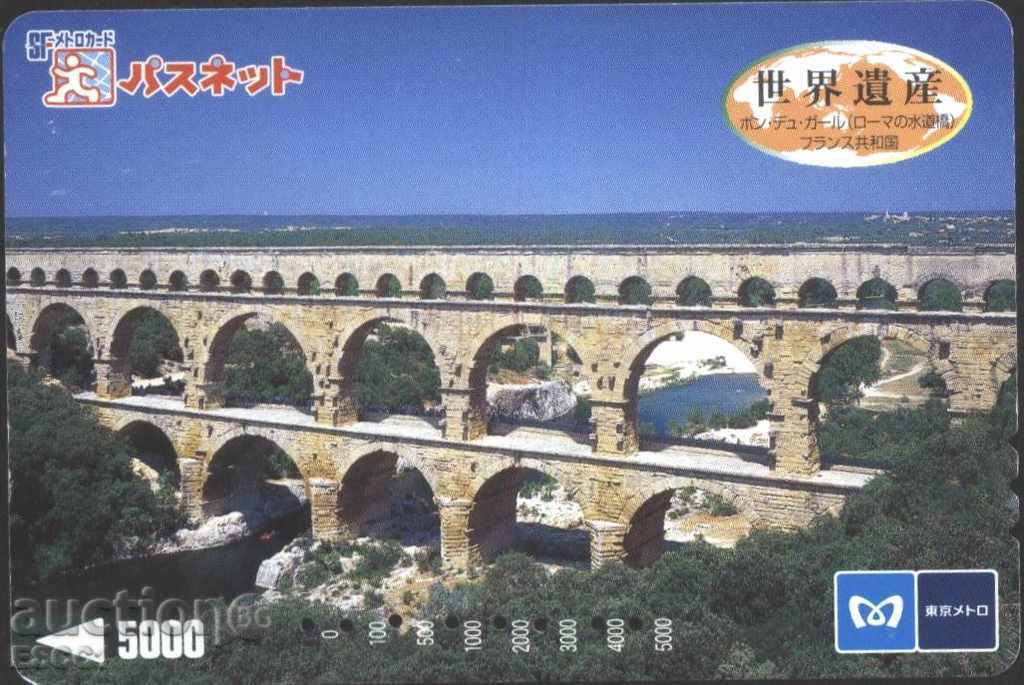 Transport (cale ferată), carte de pod din Japonia TK13