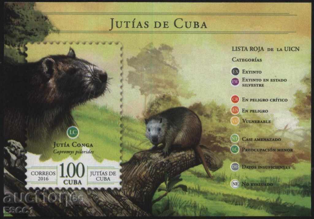 Чист блок Фауна Хутия 2016  Куба
