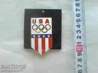 Olympic badge USA 7/4 cm