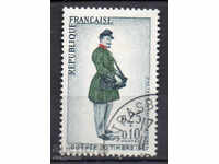 1967. Γαλλία. Ημέρα σφραγίδα του ταχυδρομείου.