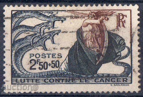 1941. Franța. Propaganda pentru lupta împotriva cancerului.