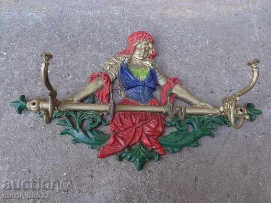 Figurină cu cuier din fontă din fontă la sfârșitul secolului al XIX-lea - 7 Figurină cu cuier din fontă din fontă la sfârșitul secolului al XIX-lea - 7