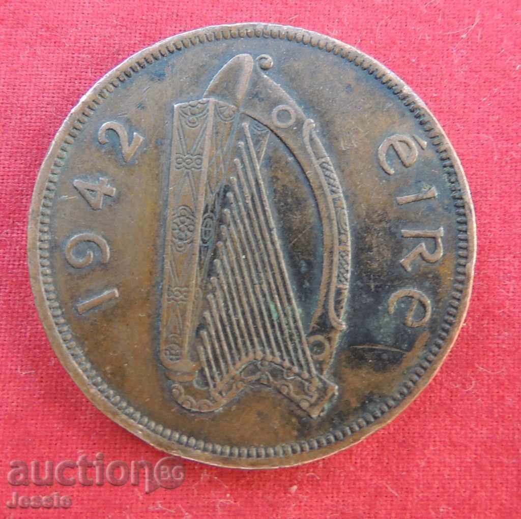 1 penny 1942 Ireland with price 3.80 BGN | € 1.94