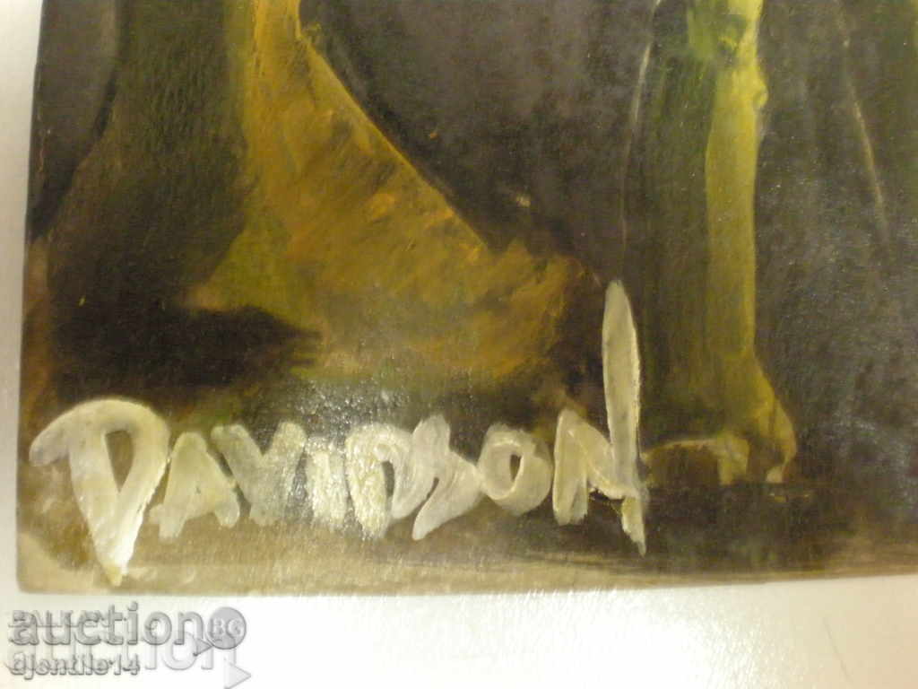 Delivery of Oil painting, cardboard-Davidson-97
