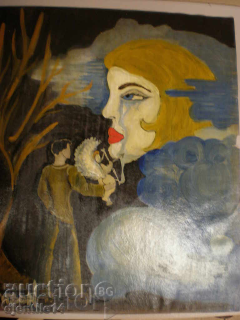 Oil painting, cardboard-Davidson-97