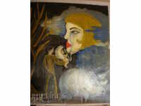 Pictură în ulei, carton-Davidson-97