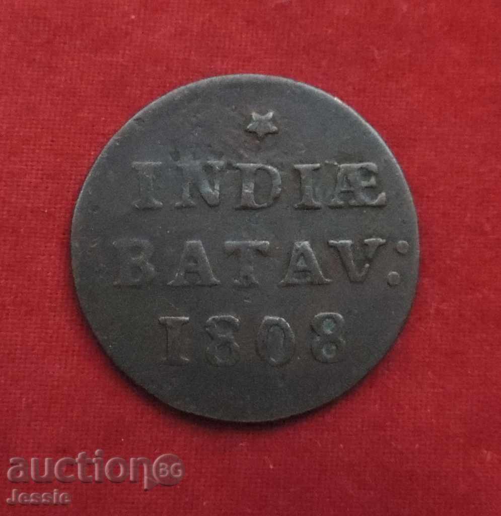 5 1/16 Gulden 1808 Indiile de Est Olandeze 1802-1809-RARE