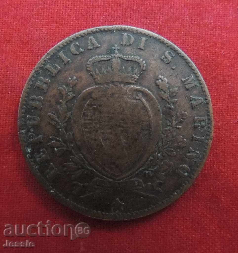 Delivery of 5 Centesimi 1894 R Republic of San Marino- RARE- Delivery of 5 Centesimi 1894 R Republic of San Marino- RARE-