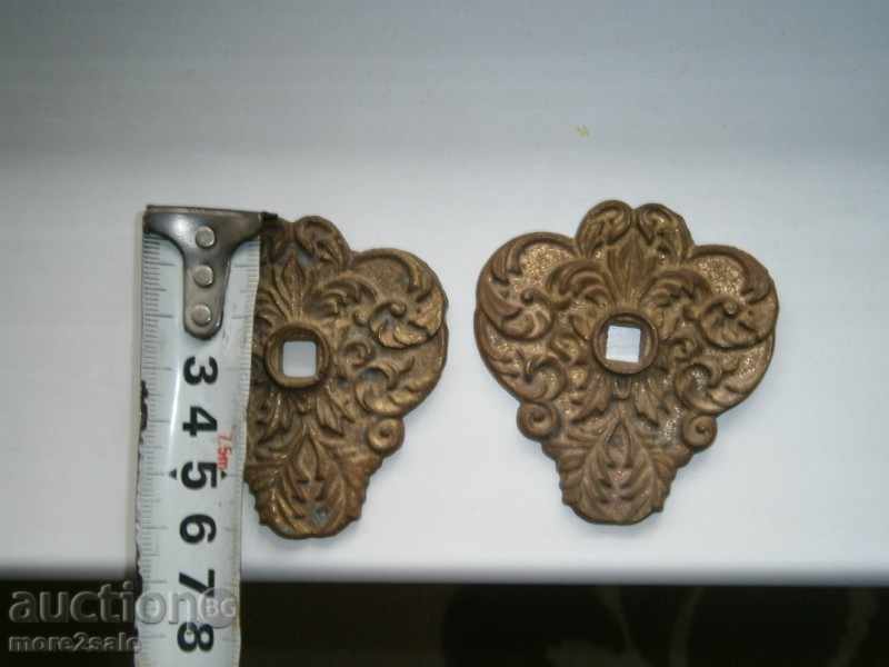 BROWS APPLICATIONS - 2 BROS - BRONZE - ORNAMENTS - 6.3 X 5.5 with price 18.00 BGN | € 9.20