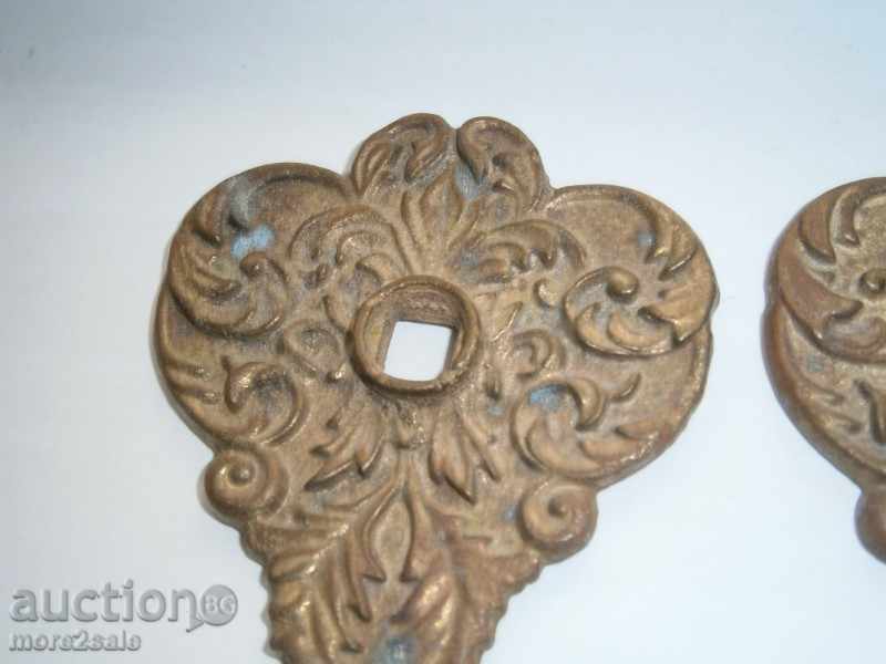 Delivery of BROWS APPLICATIONS - 2 BROS - BRONZE - ORNAMENTS - 6.3 X 5.5