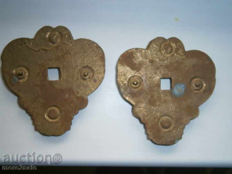 BROWS APPLICATIONS - 2 BROS - BRONZE - ORNAMENTS - 6.3 X 5.5 - 5