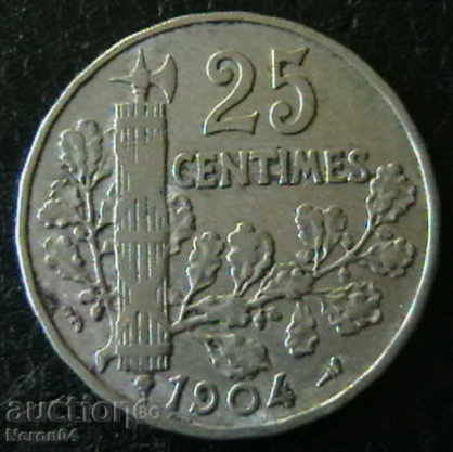 25 centimeters 1904, France