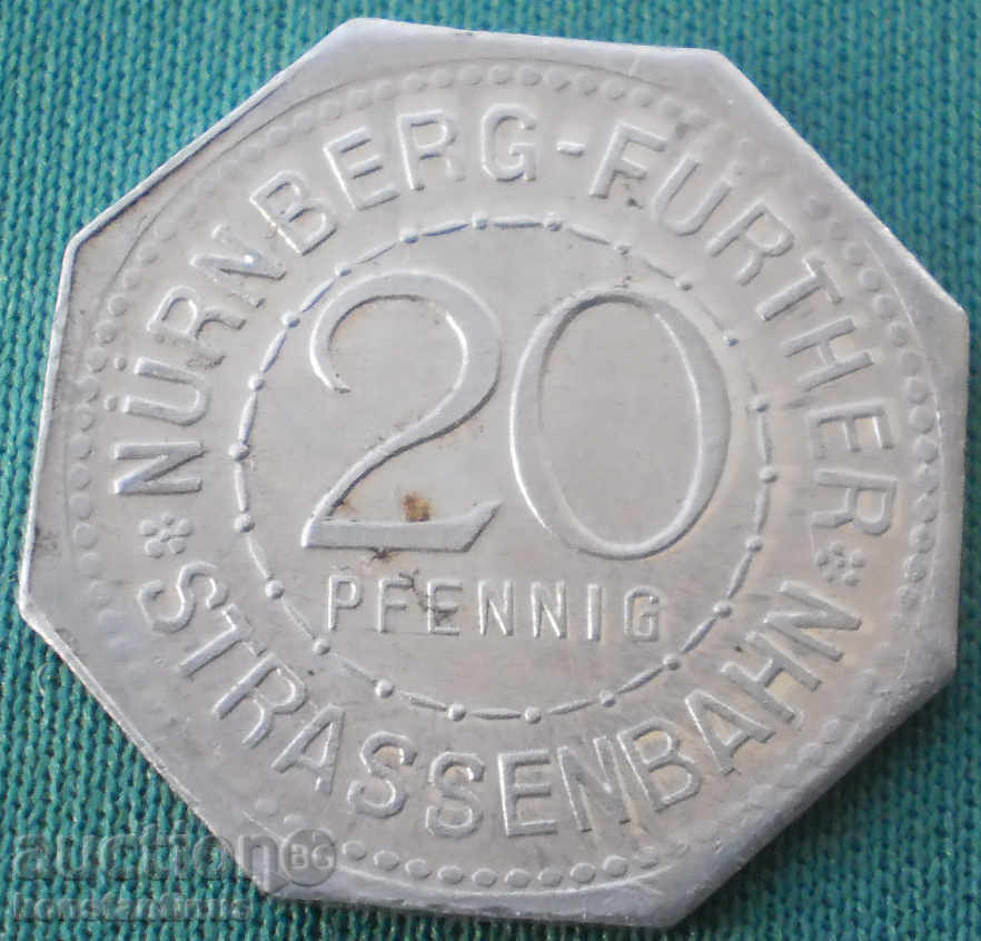 Germaniya Notgeld 20 pfennig 1920 UNC cu preț € 5.62 | 10.99 BGN Germaniya Notgeld 20 pfennig 1920 UNC cu preț € 5.62 | 10.99 BGN