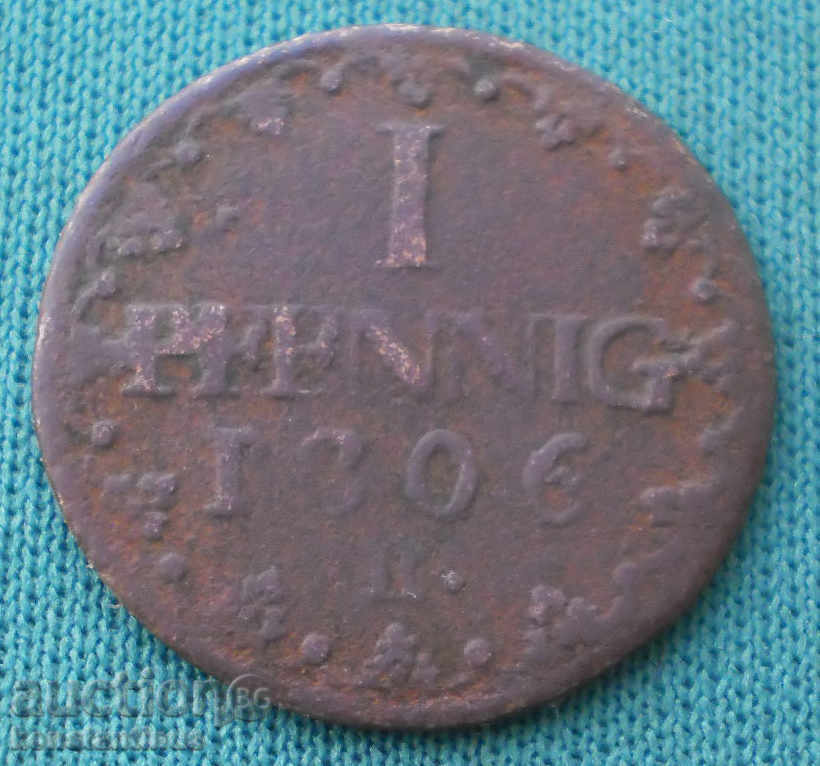 Saxonia-Albertine Germania 1 Pfennig 1806g. rare monede cu preț € 8.18 | 16.00 BGN