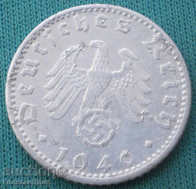 Germania III Reich 50 Pfennig 1940 G scrisori rare cu preț € 17.90 | 35.01 BGN
