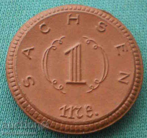 Germania - Saxonia 1 Mark 1921 UNC Rare cu preț € 12.78 | 25.00 BGN