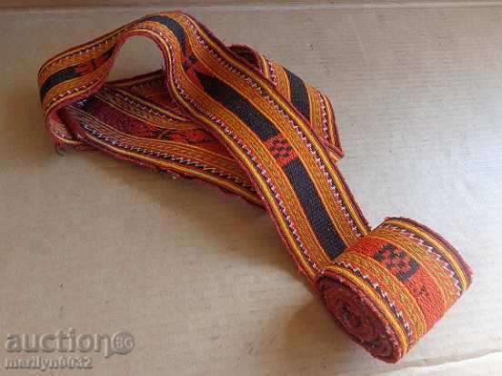 Auction Old hand-woven belt belt, bucket, costume Auction Old hand-woven belt belt, bucket, costume