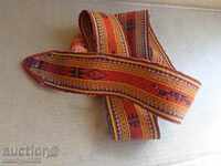 Old hand-woven belt belt, bucket, costume