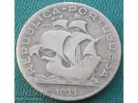 Portugal 5 Escudo 1933 Silver Rare