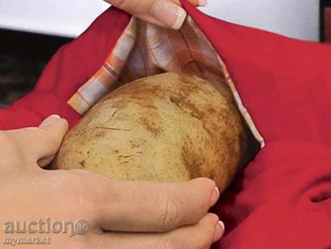 Delivery of Cooked aromatic potatoes in just 4 minutes in the microwave Delivery of Cooked aromatic potatoes in just 4 minutes in the microwave