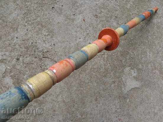 Auction Hurka wooden spindle old primitive Auction Hurka wooden spindle old primitive