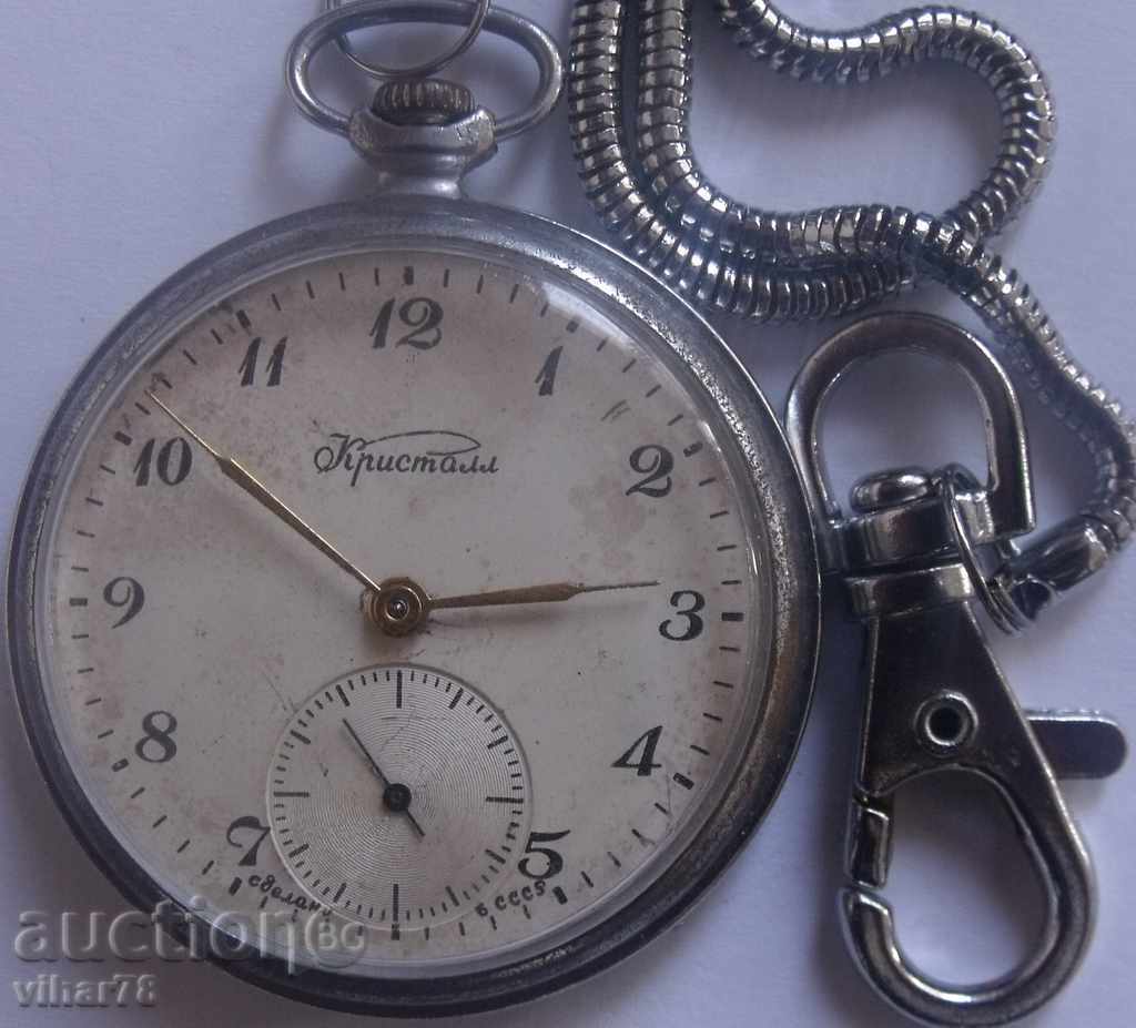 mol - buzunar cristal ceas 18 piatra