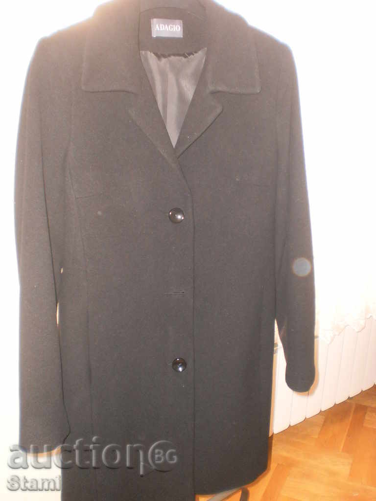 Delivery of Ladies classic ADAGIO black coat, new, size EU 40 Delivery of Ladies classic ADAGIO black coat, new, size EU 40