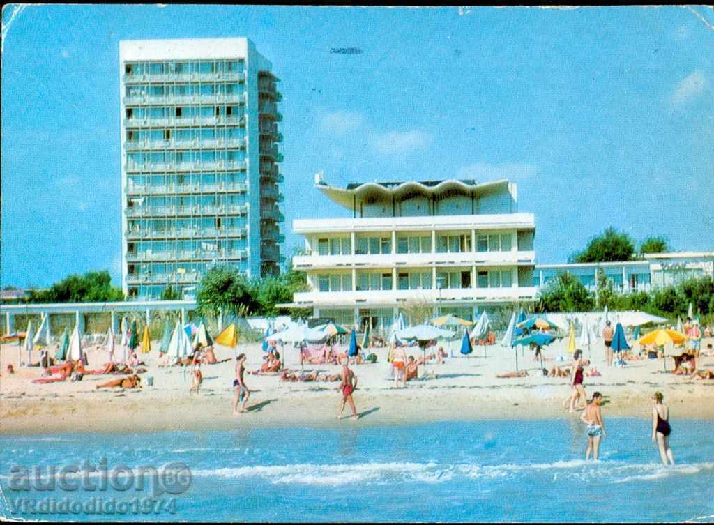 CARD view SUNNY BEACH - THE BEACH - 1974 - circulation 3000