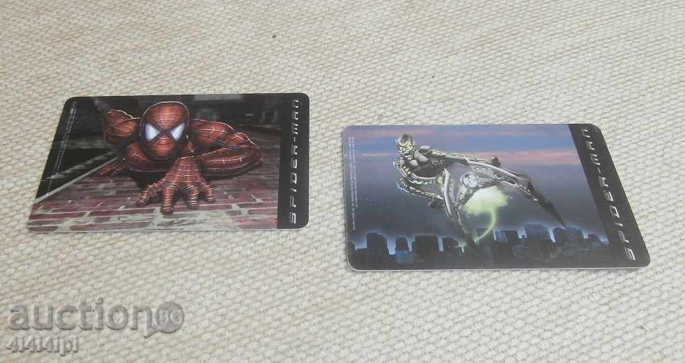 Collection of FOOT cards Spider Men Collection of FOOT cards Spider Men