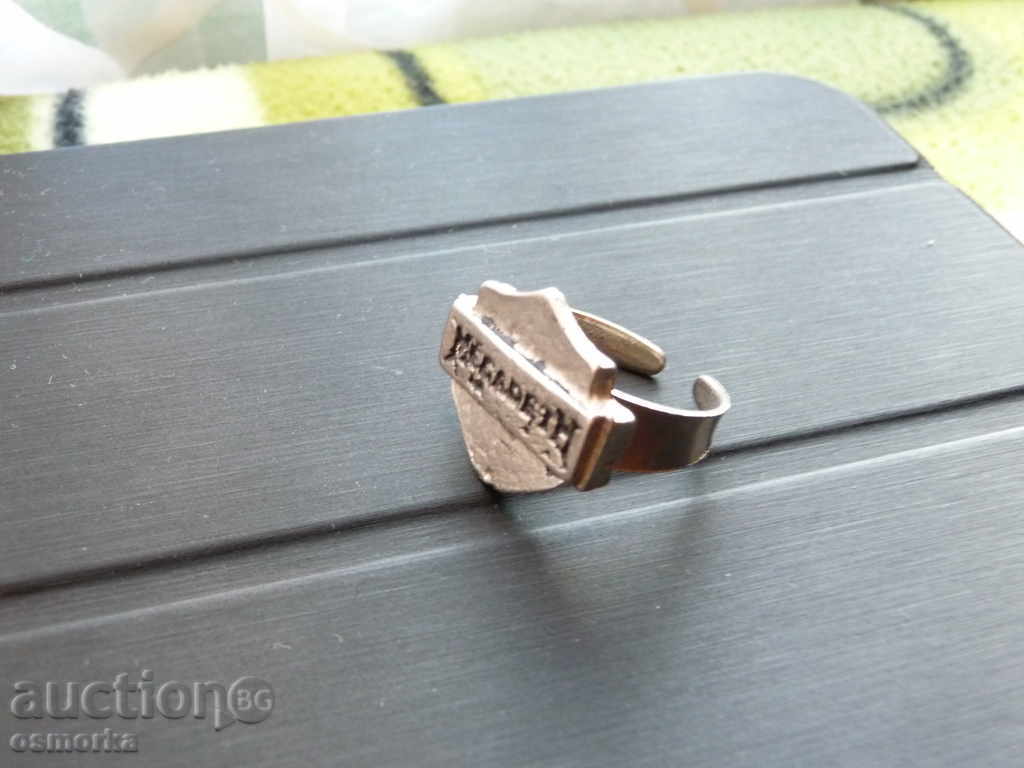 Heavy Metal Ring Megadeth Megadeth Metal Metalist rocker rocker with price 8.00 BGN | € 4.09