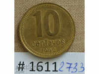 10 центавос 1992 Аржентина