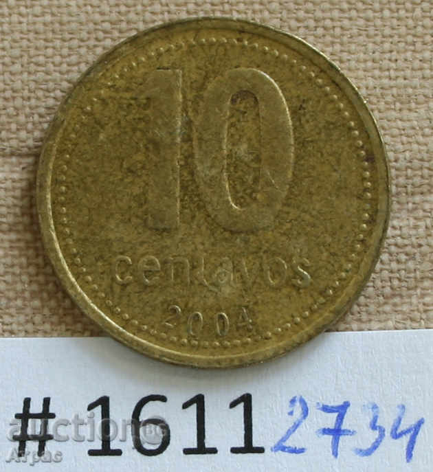 10 центавос 2004 Аржентина
