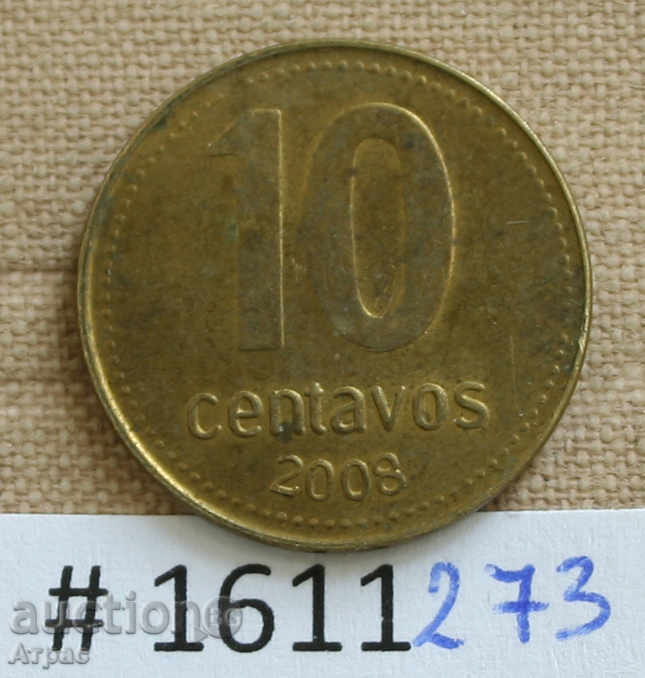 10 tsentavos 2008 Αργεντινή