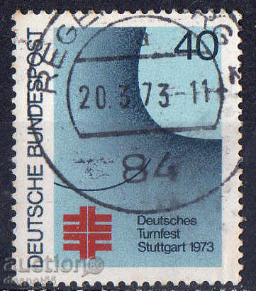1973. FGR. Festivalul de gimnastică german Stuttgart.