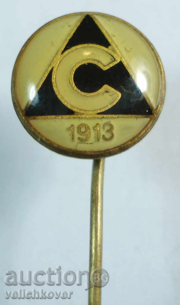8621 club de Bulgaria semn de fotbal Slavia 1913.