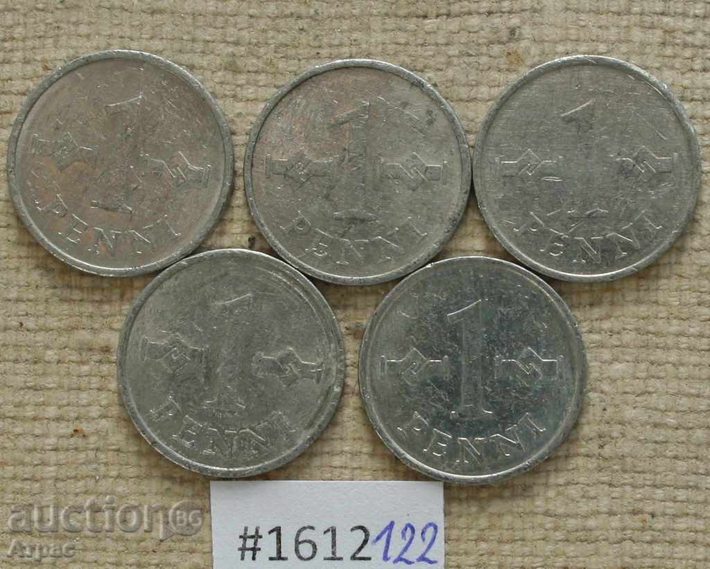 Lot coins Finland -1 penny