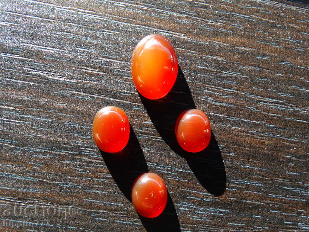 natural chalcedon - 4 oval caps set - set with price 135.00 BGN | € 69.02 natural chalcedon - 4 oval caps set - set with price 135.00 BGN | € 69.02