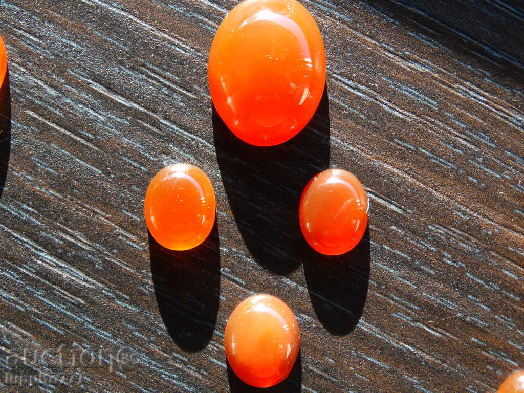 natural chalcedon - 4 oval caps set - set with price 119.99 BGN | € 61.35 natural chalcedon - 4 oval caps set - set with price 119.99 BGN | € 61.35