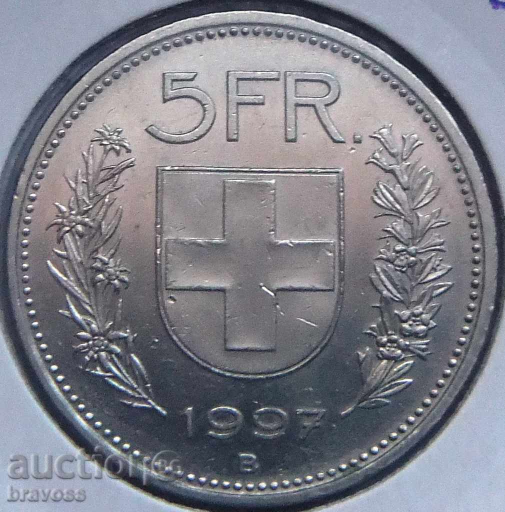 Switzerland 5 fr.1997c