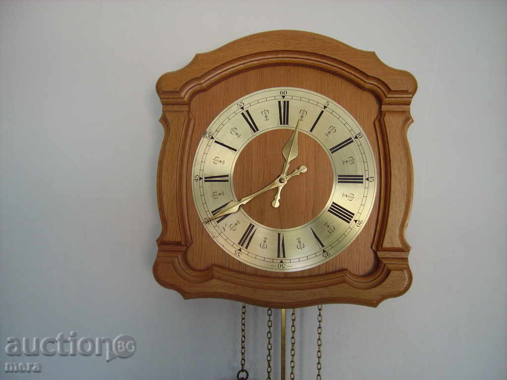 Auction Old mechanical wall clock Auction Old mechanical wall clock