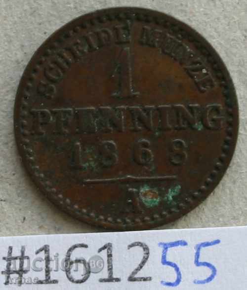 1 cent 1868 A-Germania -Prusiya
