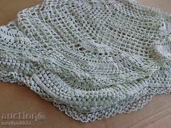 Old tablecloth, pillow, box, towel - 5 Old tablecloth, pillow, box, towel - 5