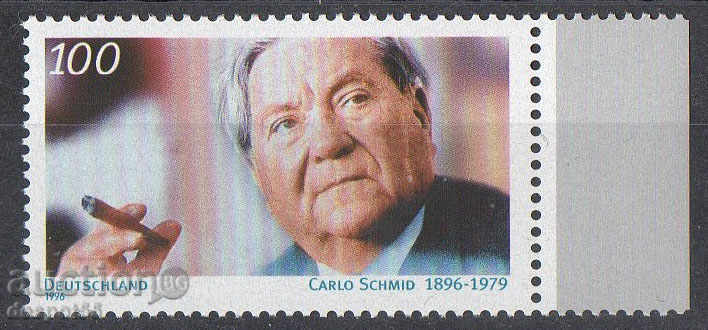 1996. Германия. Карл Шмид (1896-1979), политик.